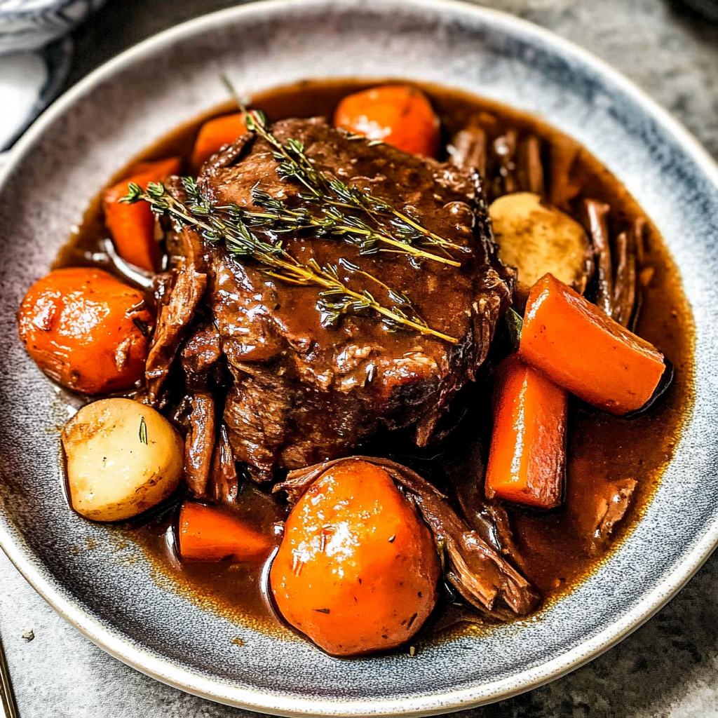 Recipe preparation for pot roast instant pot