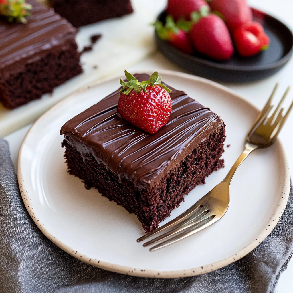 Recipe preparation for chocolate cake recipe