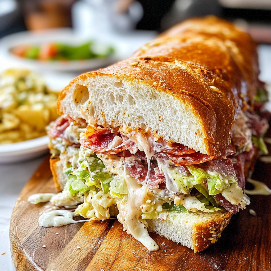 Recipe preparation for italian sandwich