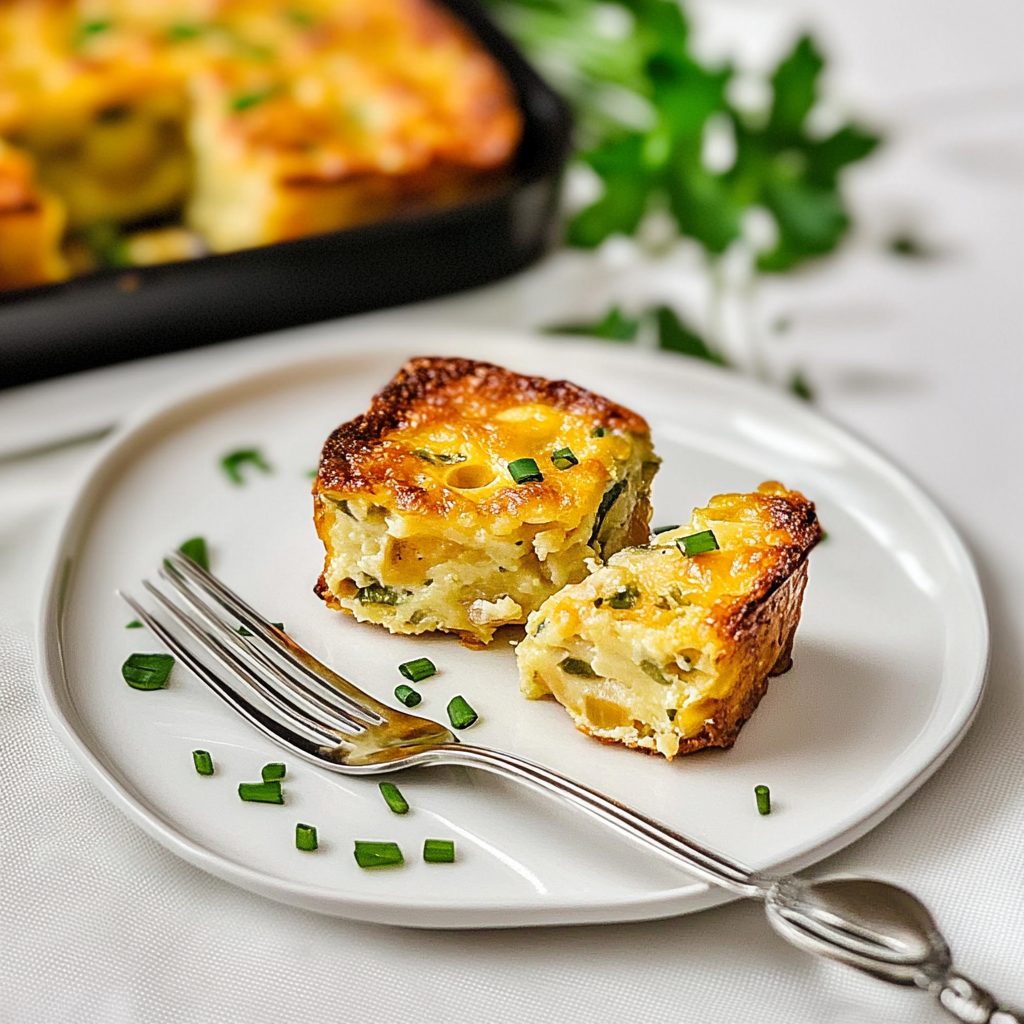 Recipe preparation for starbucks potato cheddar and chive bake