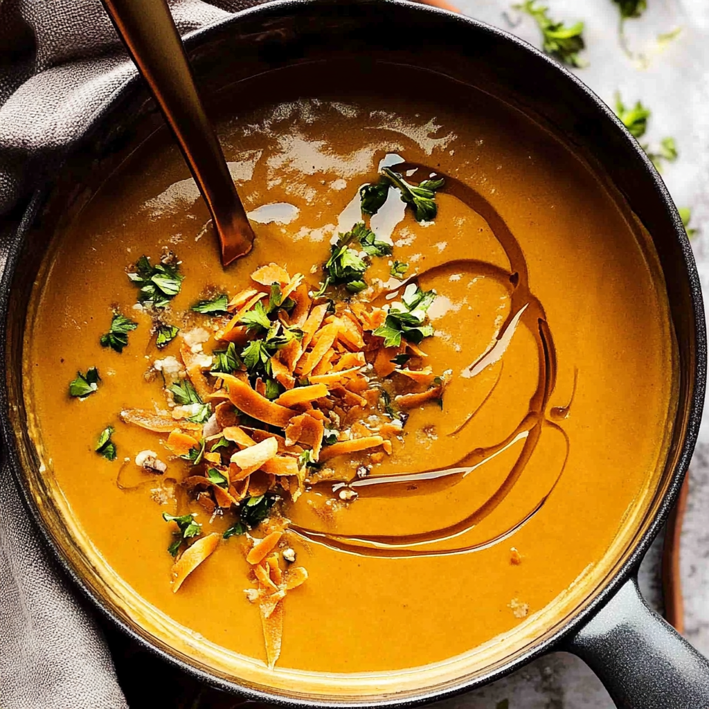 Recipe preparation for sweet potato soup