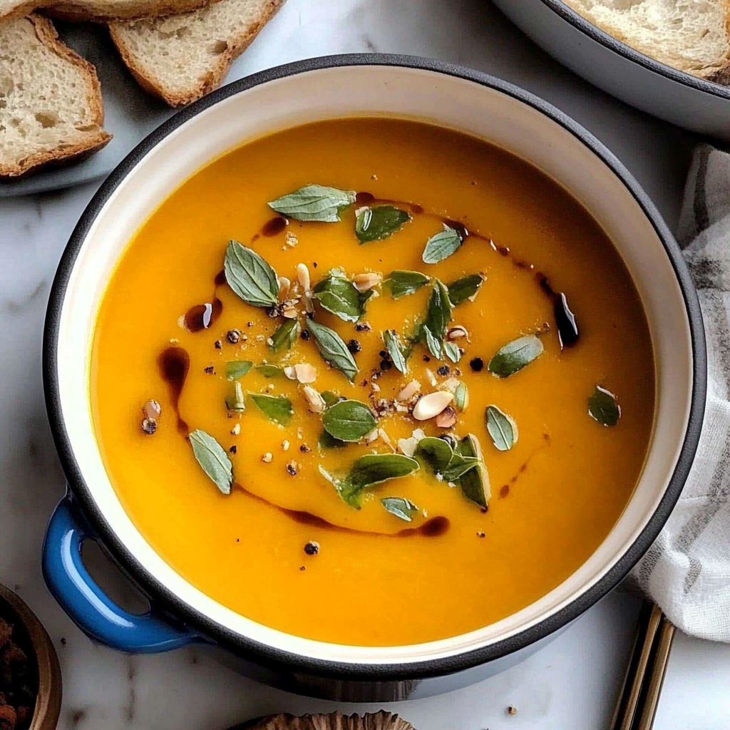 Recipe preparation for butternut squash soup