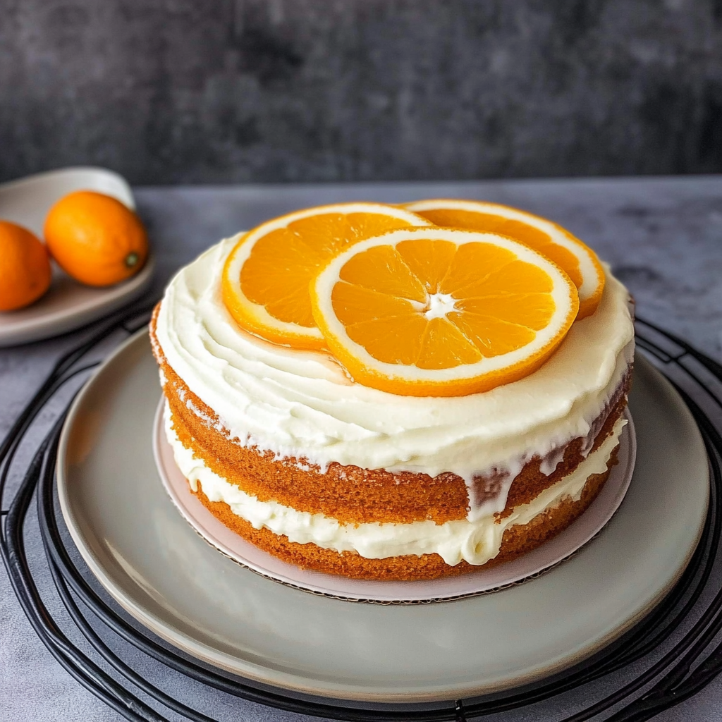Recipe preparation for orange cake recipe