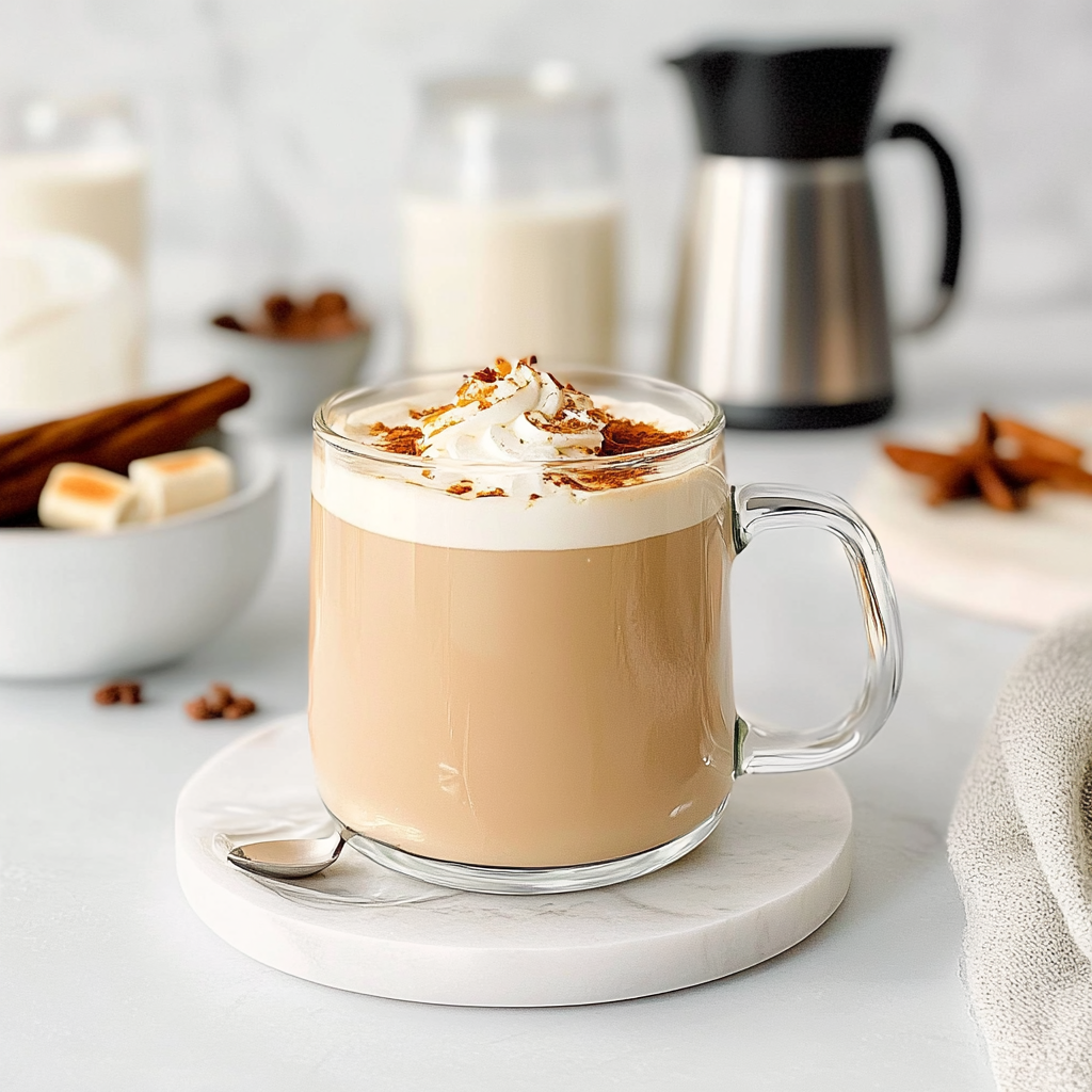 Recipe preparation for chai tea latte