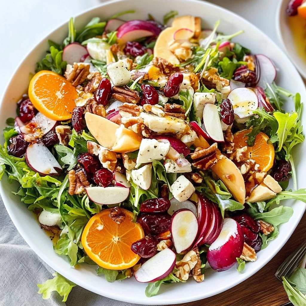 Recipe preparation for autumn salad