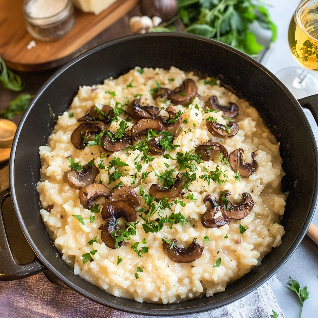 Recipe preparation for risotto recipes