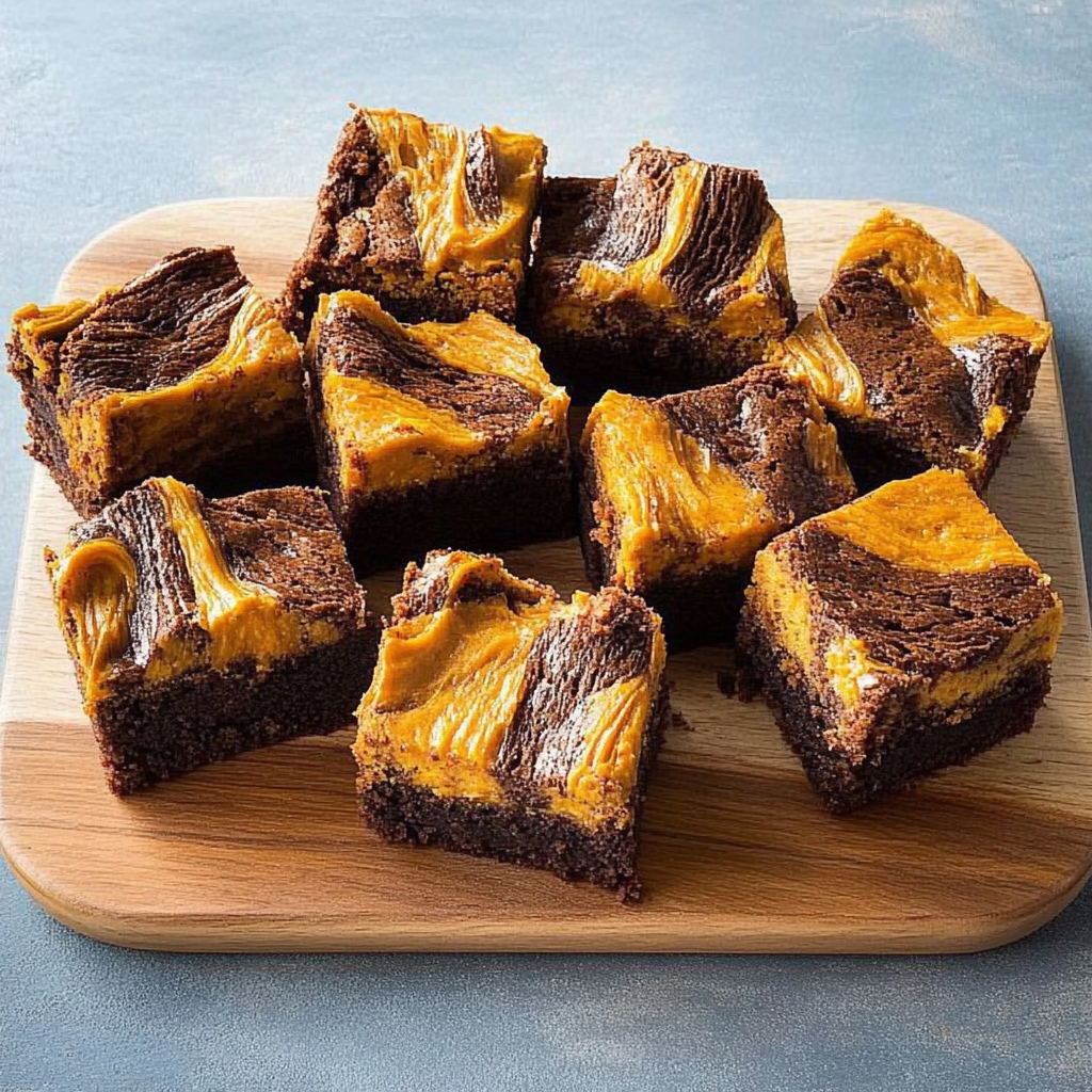 Recipe preparation for pumpkin brownies