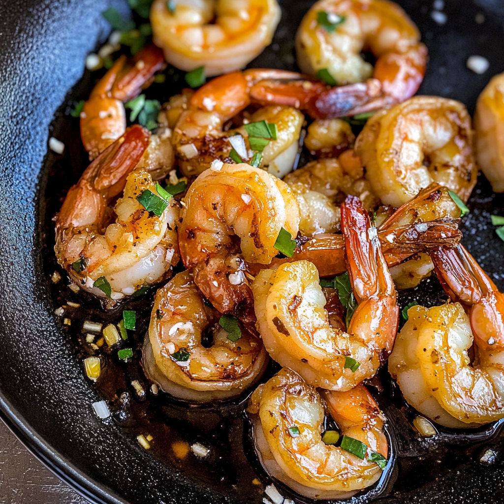 Recipe preparation for honey garlic shrimp