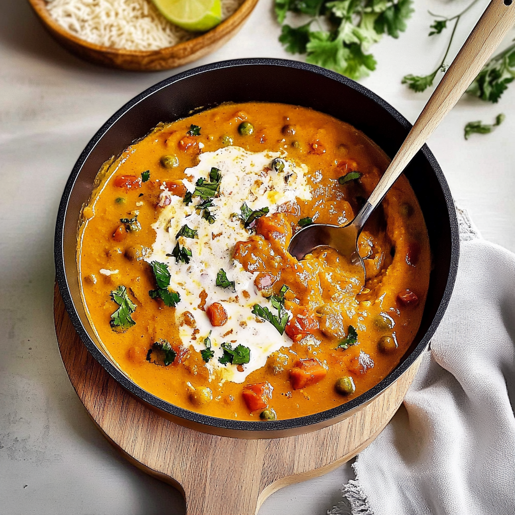 Recipe preparation for pumpkin curry