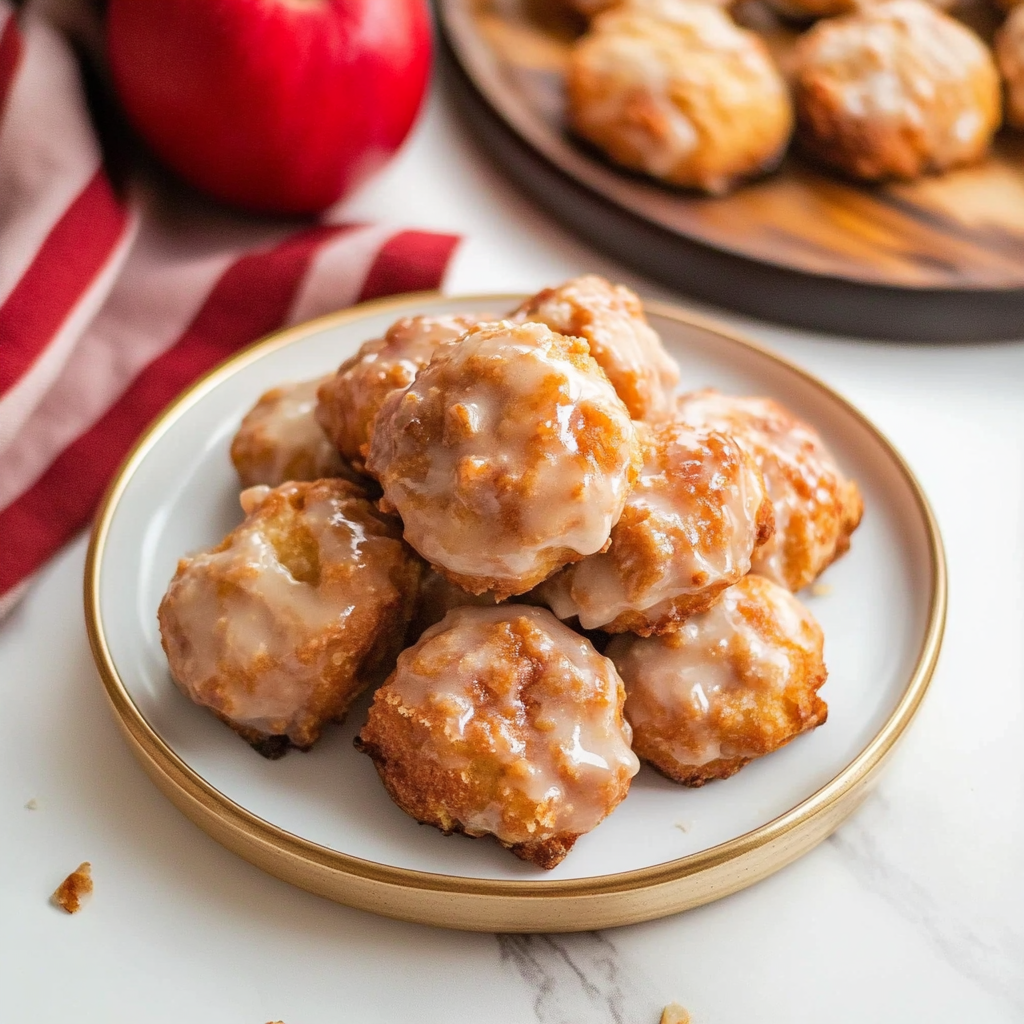 Recipe preparation for apple fritter bites