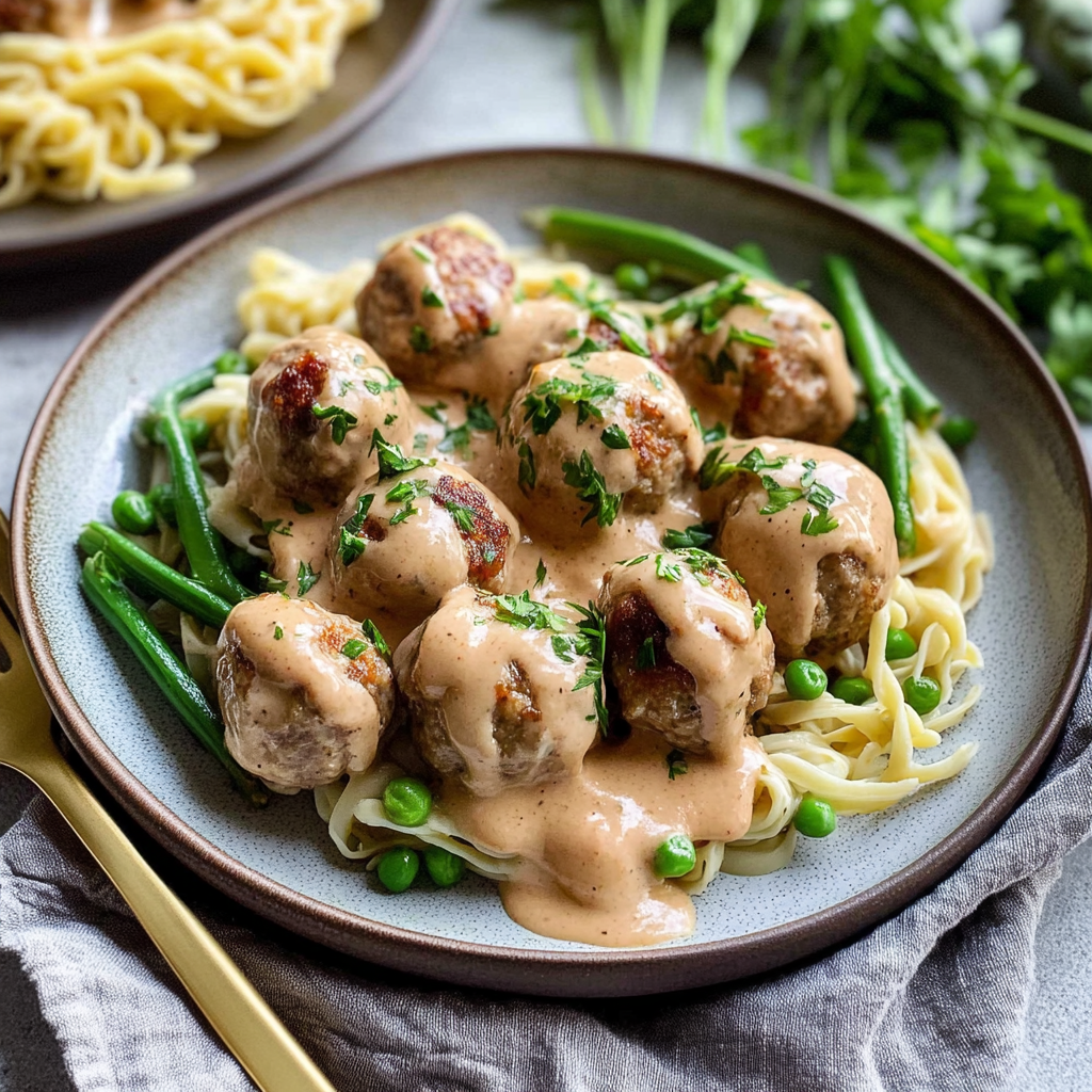 Recipe preparation for swedish meatballs with frozen meatballs