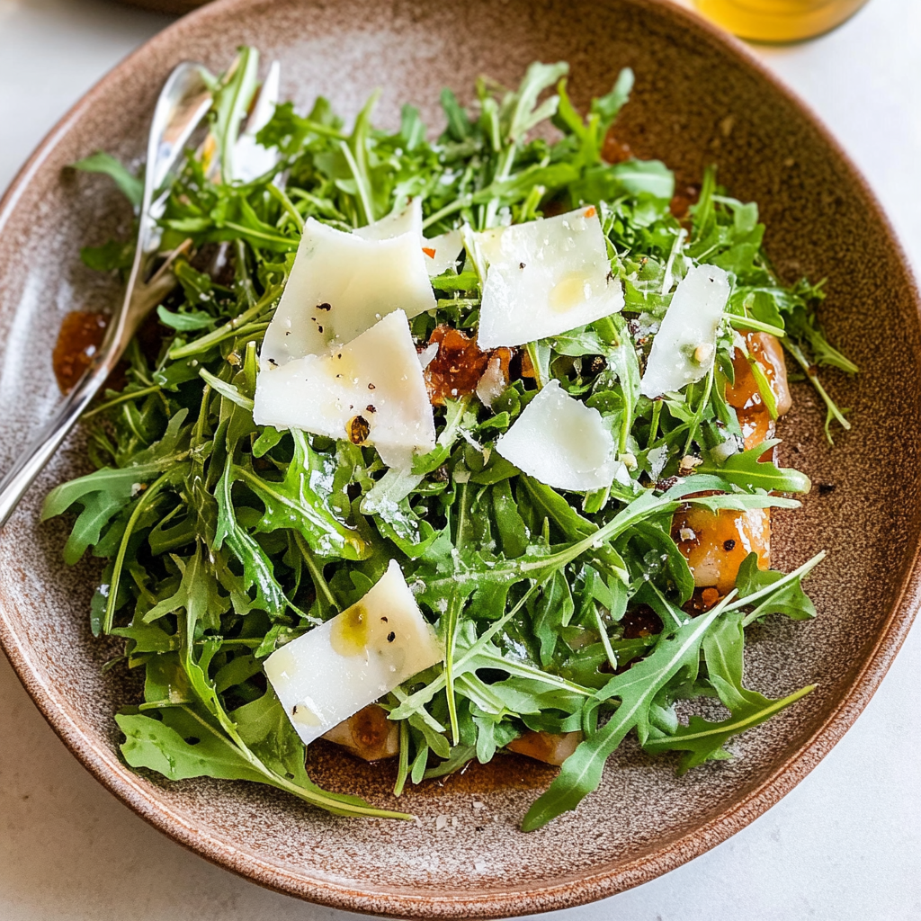 Recipe preparation for arugula salad