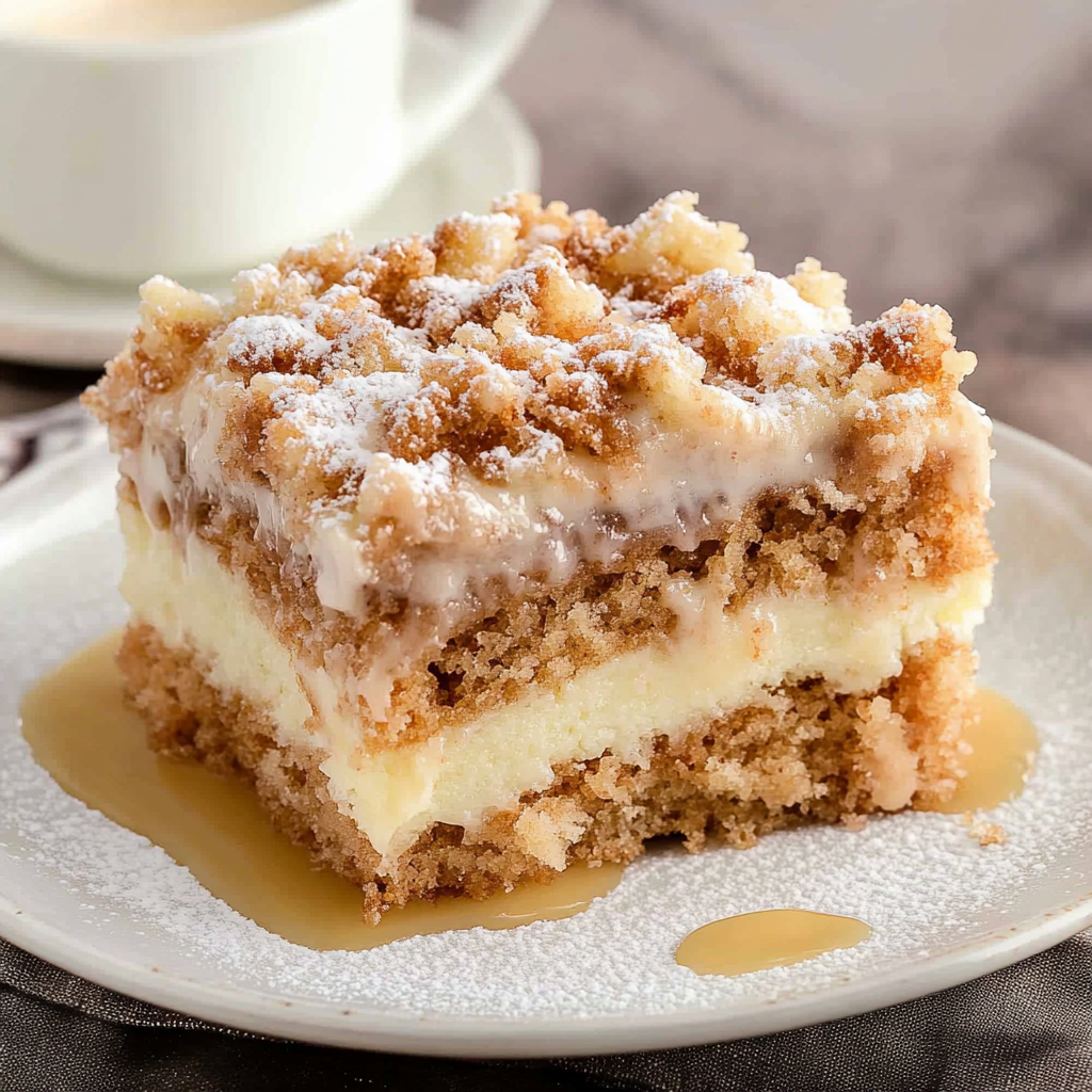 Recipe preparation for sour cream coffee cake