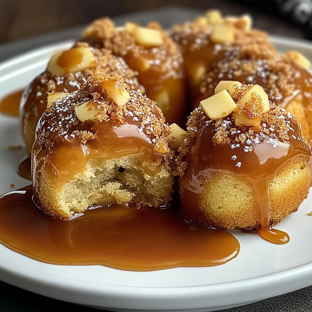 Recipe preparation for Apple Caramel Bombs