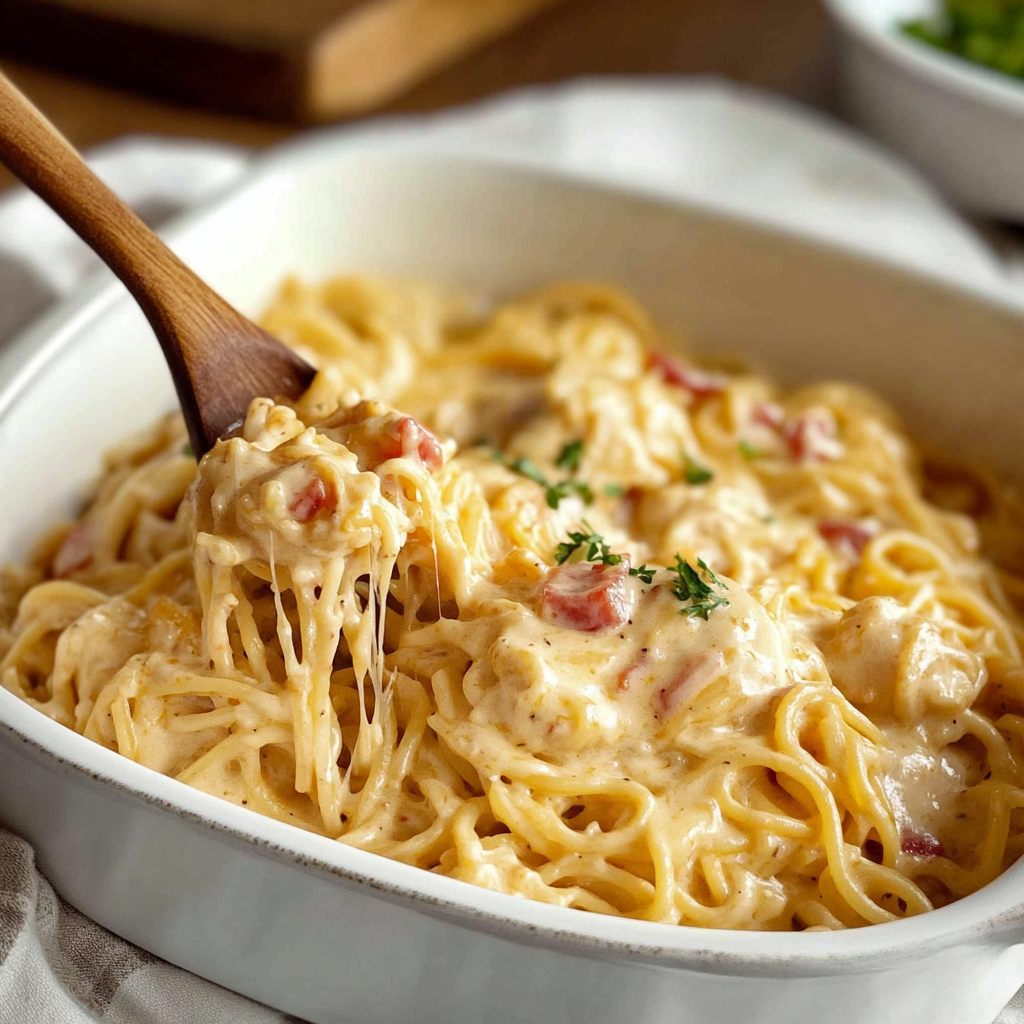 Recipe preparation for chicken spaghetti