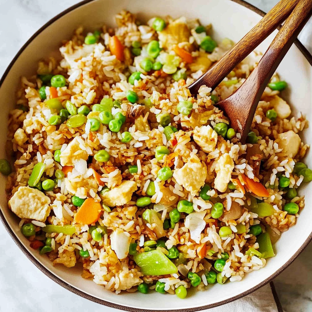 Recipe preparation for Fried Rice