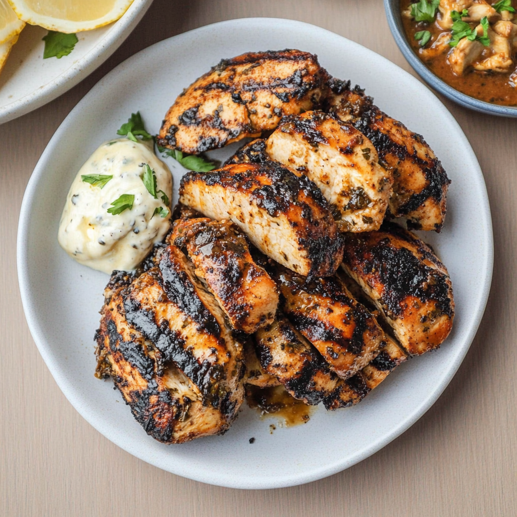 Recipe preparation for greek yogurt marinated chicken