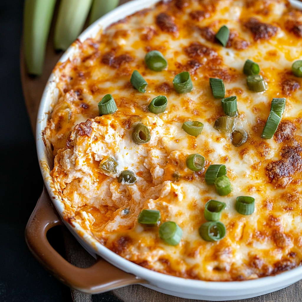 Recipe preparation for buffalo chicken dip