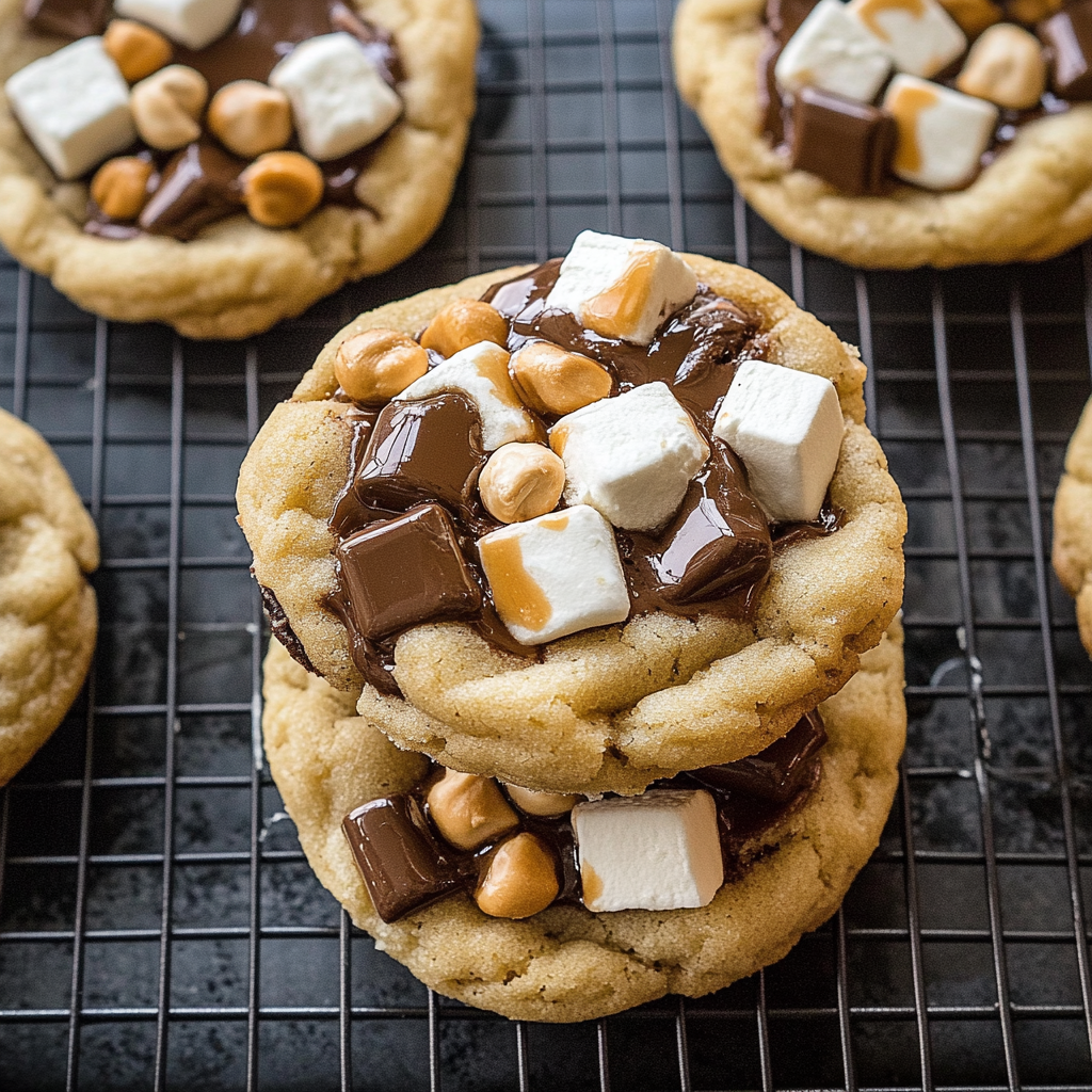 Recipe preparation for s’mores cookies