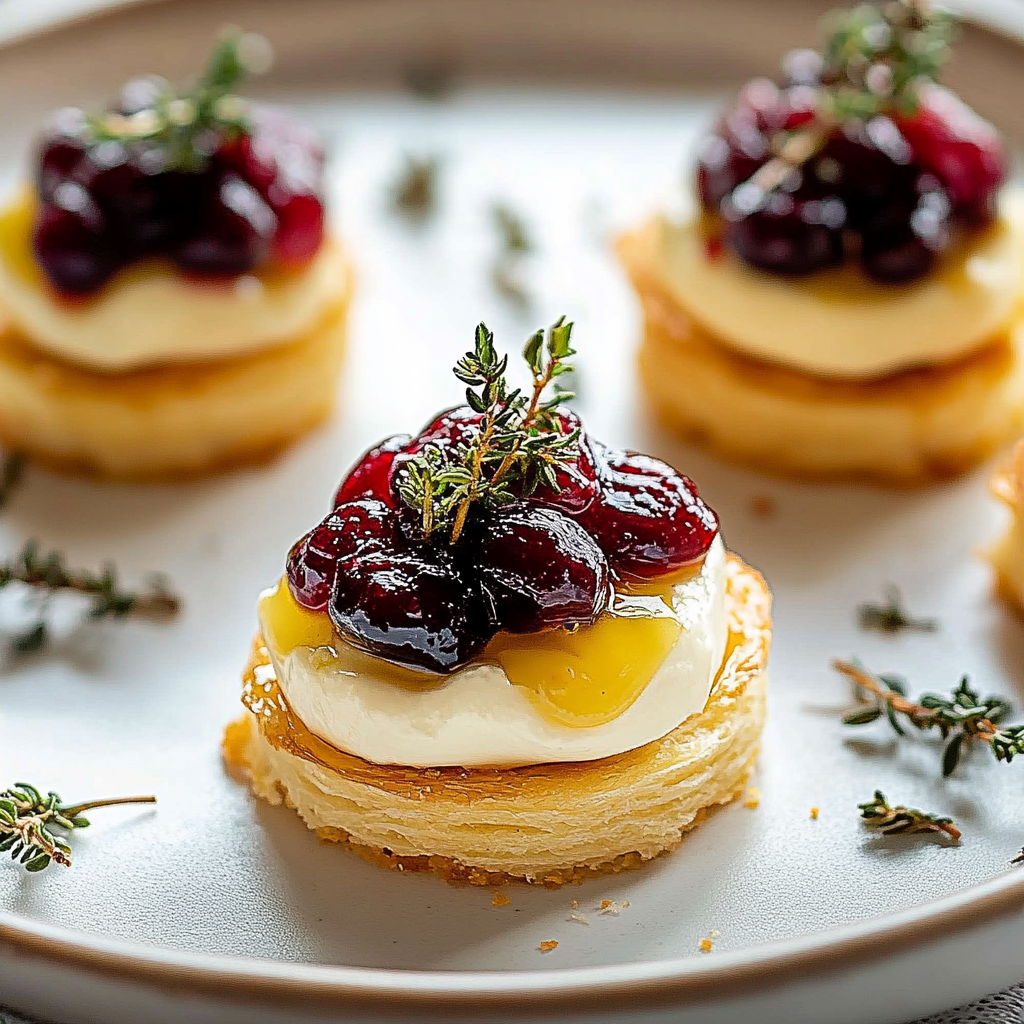 Recipe preparation for cranberry brie bites