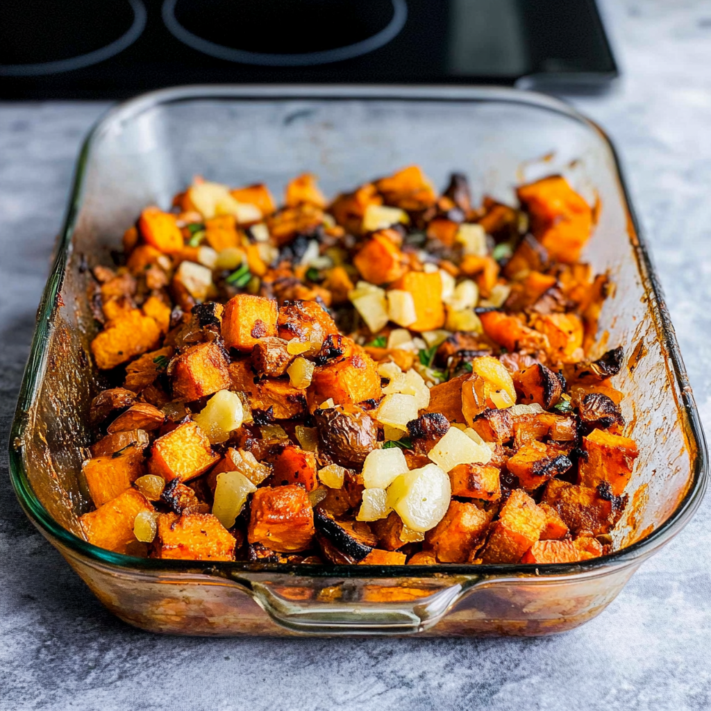 Recipe preparation for sweet potato hash