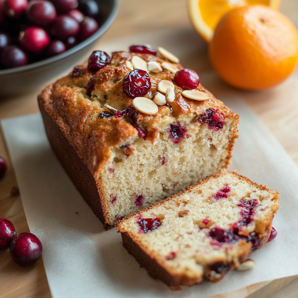 Recipe preparation for cranberry orange bread