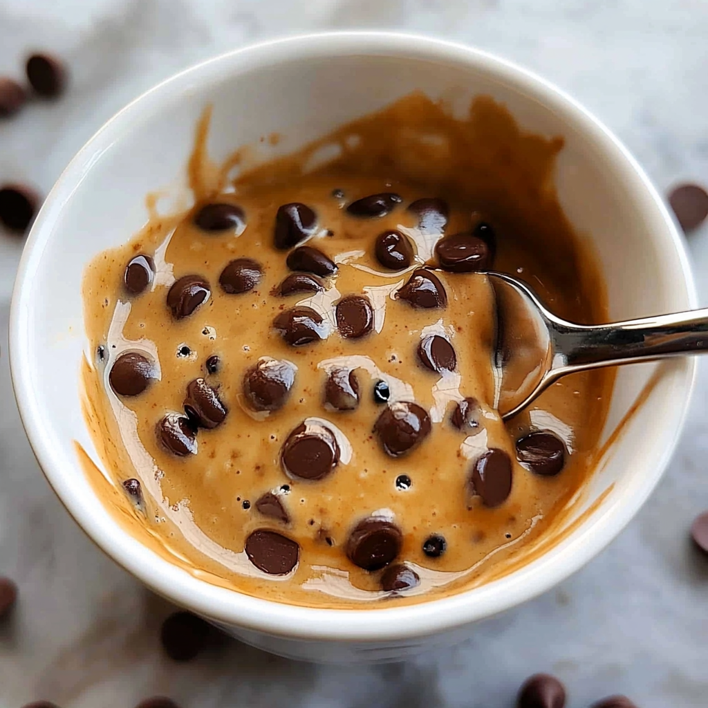 Recipe preparation for chocolate chip mug cake