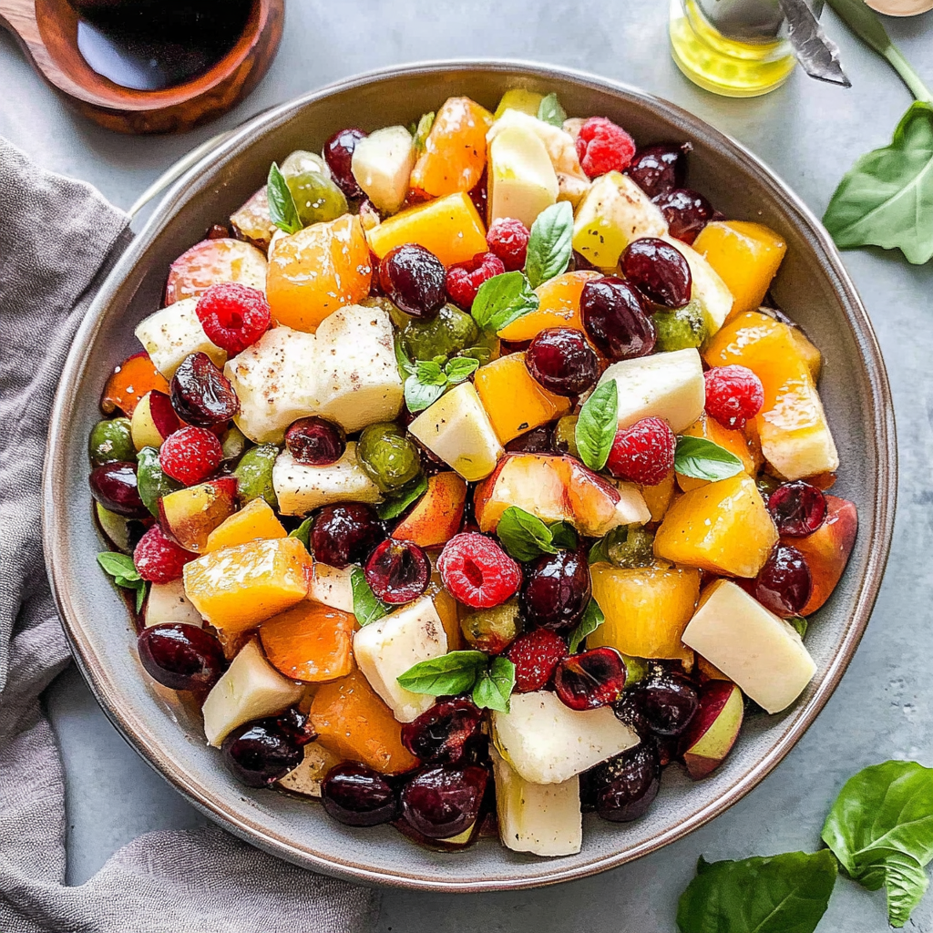 Recipe preparation for winter fruit salad
