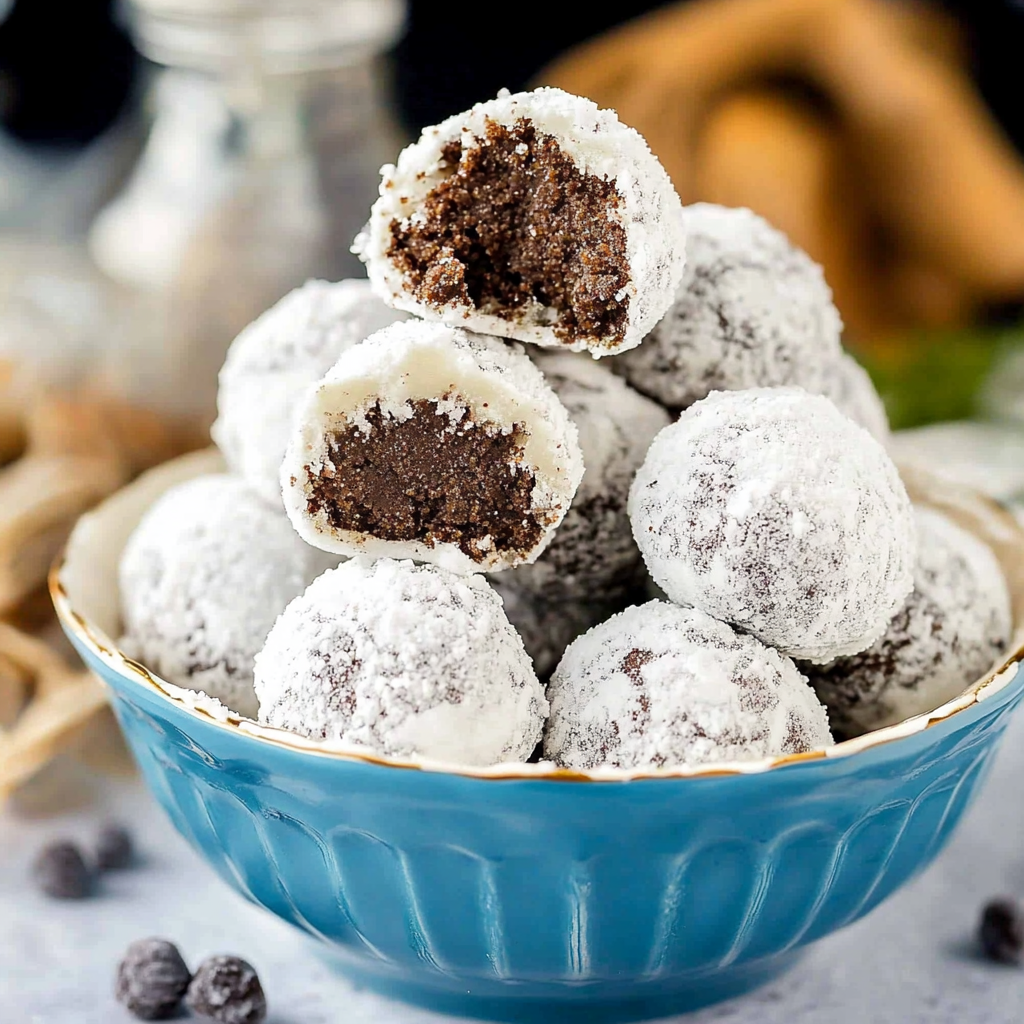 Recipe preparation for snowball cookies