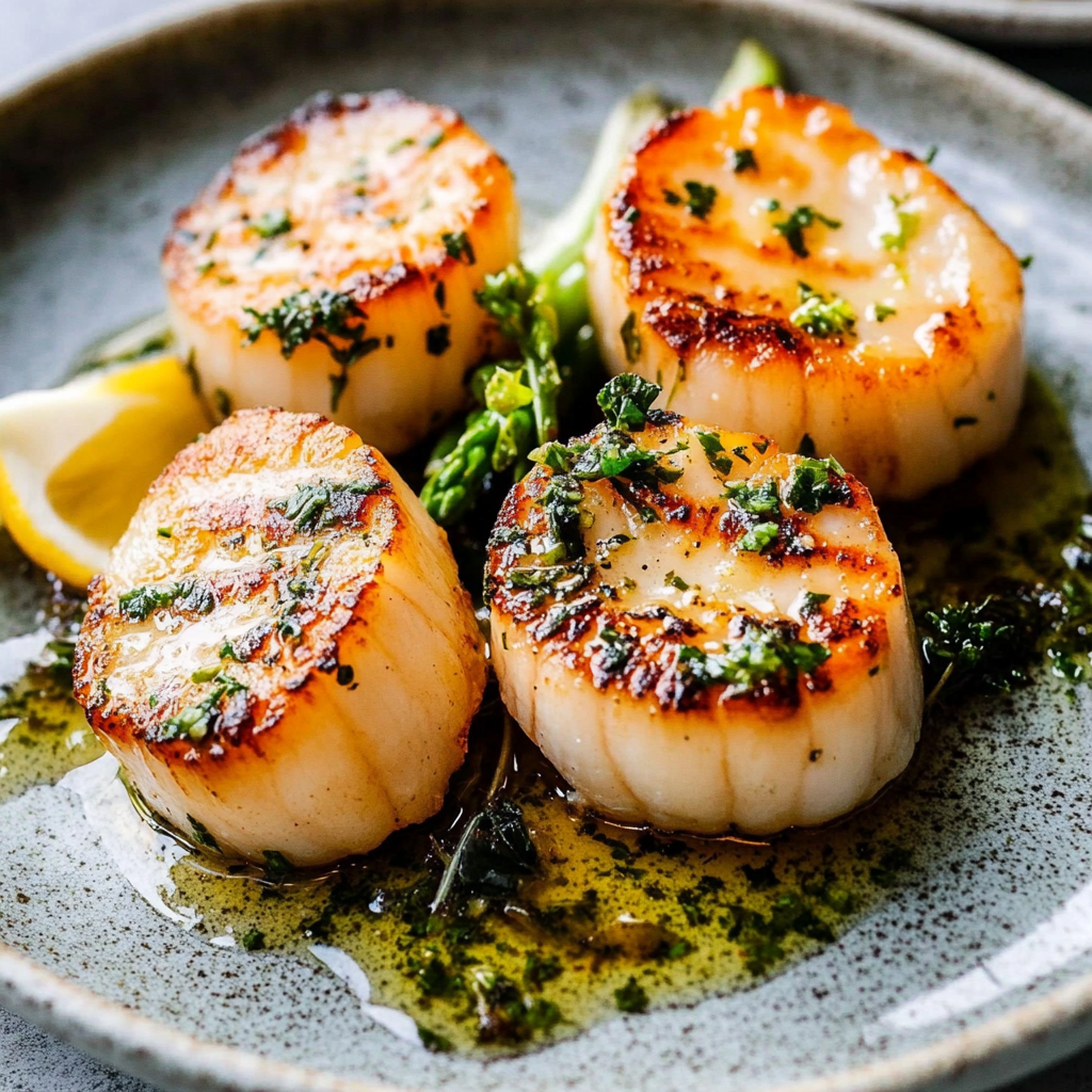 Recipe preparation for scallops seared recipe