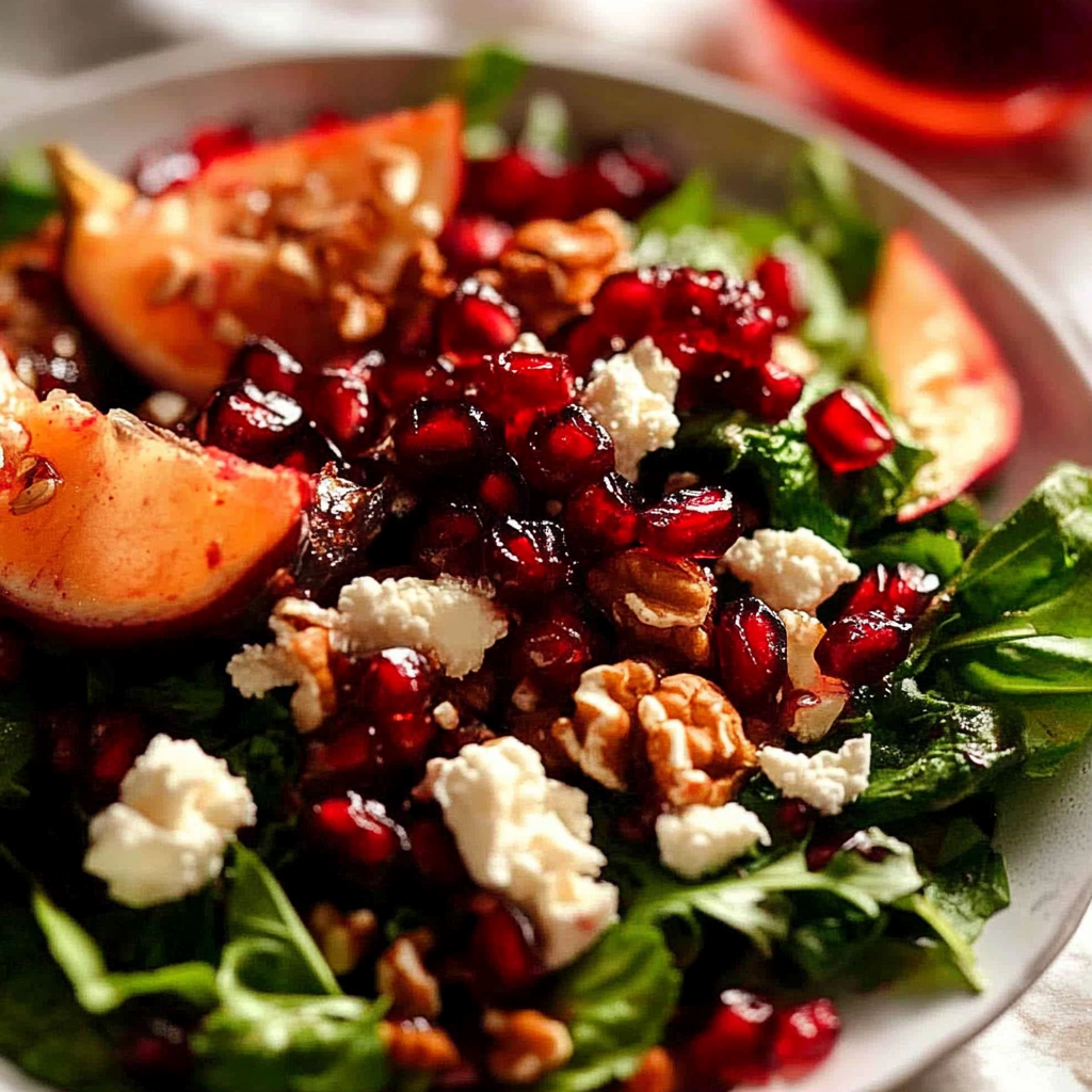 Recipe preparation for pomegranate salad