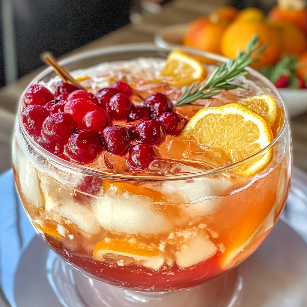 Recipe preparation for Easy Holiday Punch Recipe