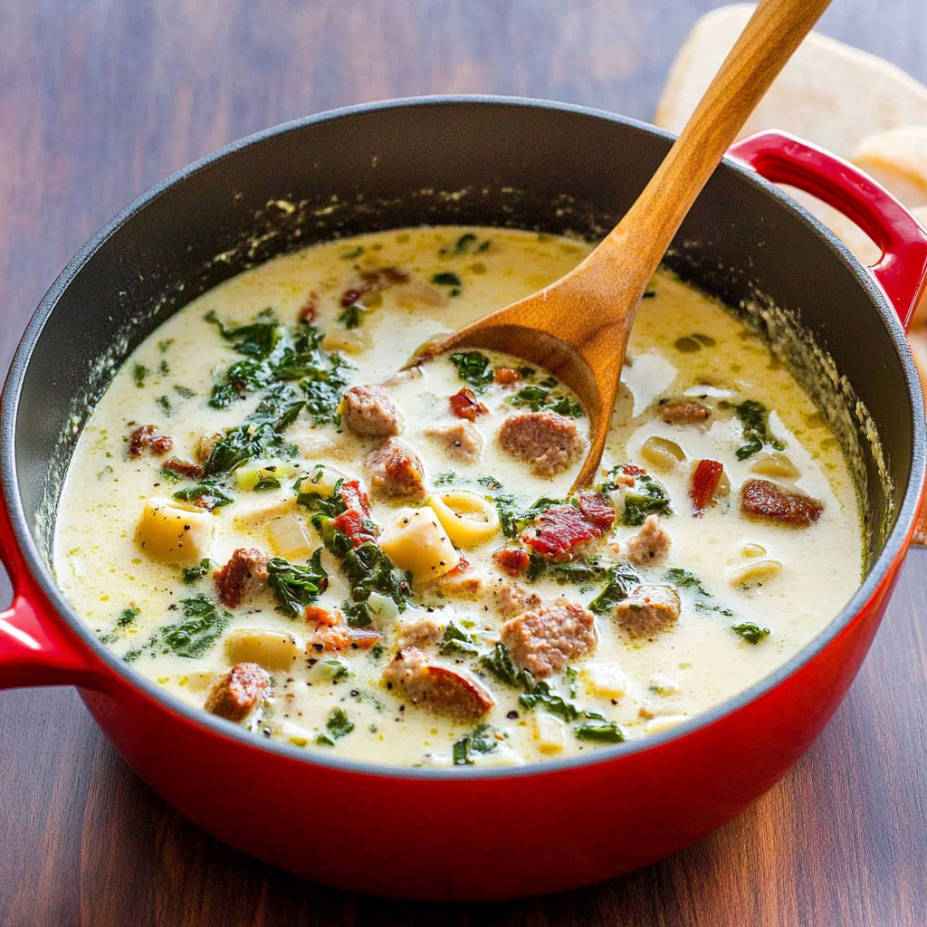 Recipe preparation for zuppa toscana