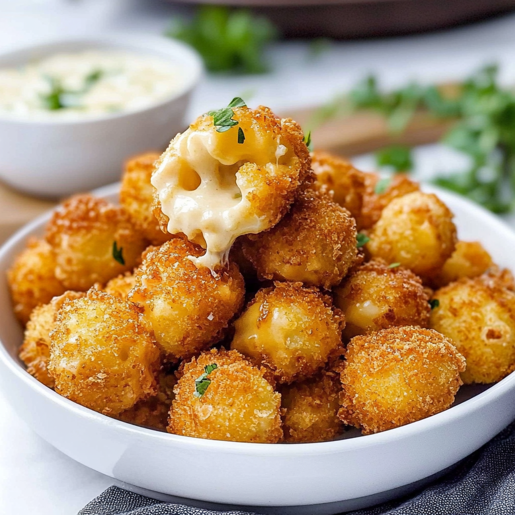 Recipe preparation for mac and cheese bites