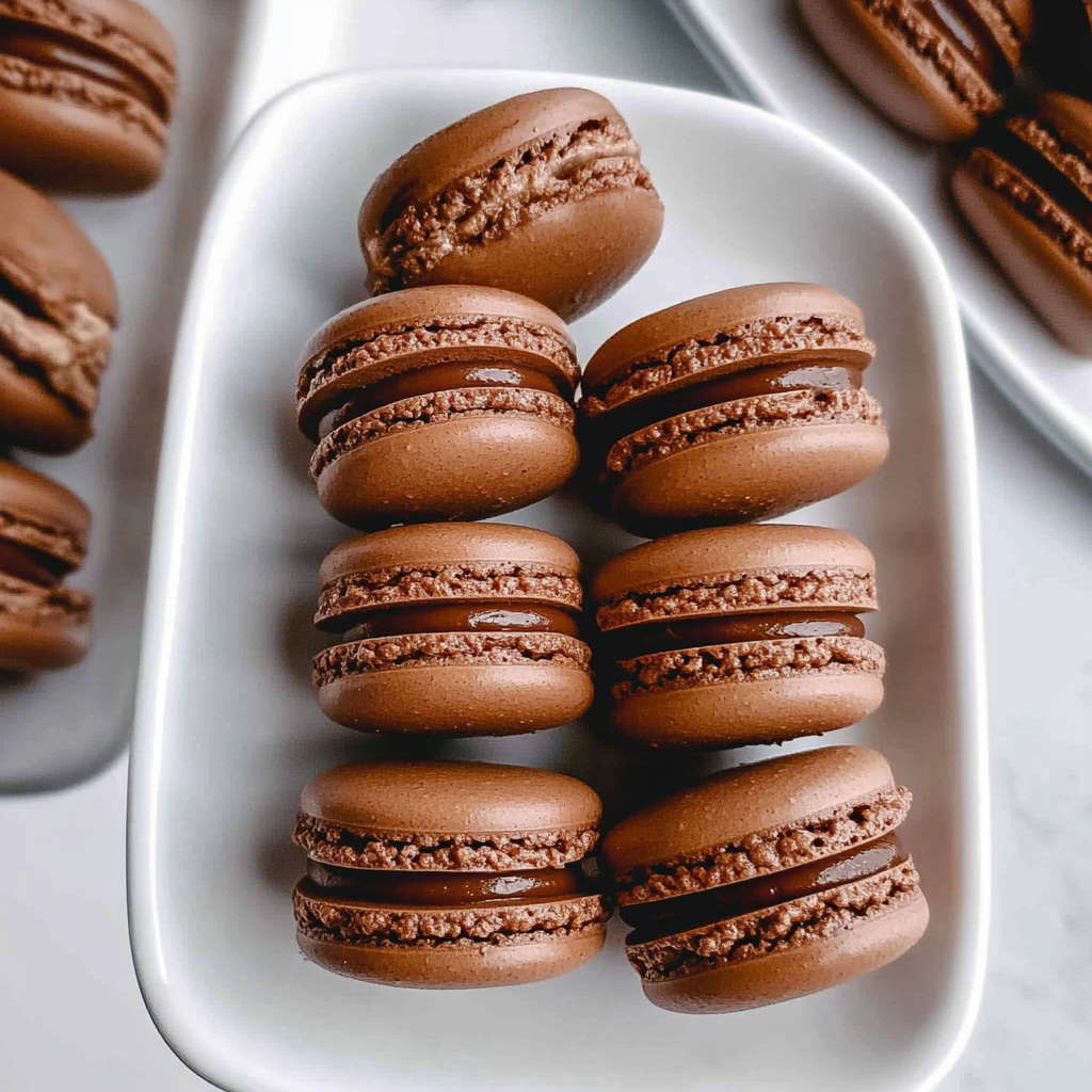 Recipe preparation for Chocolate Macarons