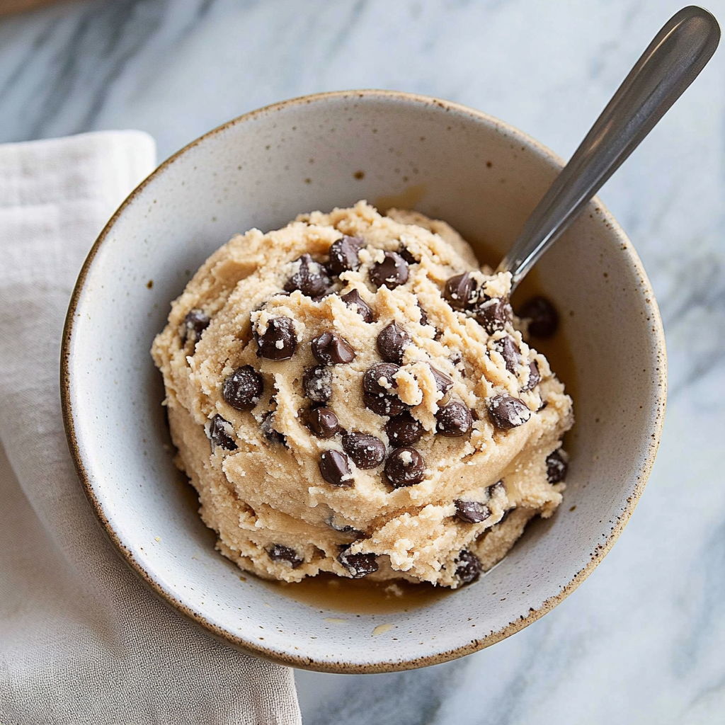 Recipe preparation for edible cookie dough