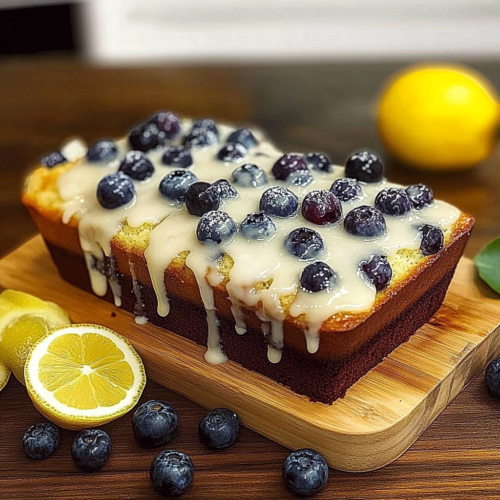 Recipe preparation for Lemon Blueberry Loaf