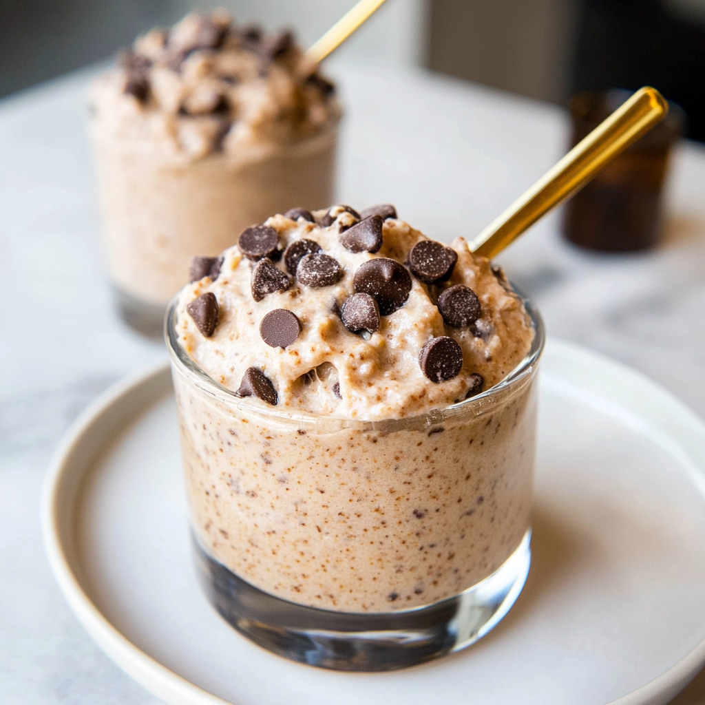 Recipe preparation for Chocolate Chip Cookie Dough Overnight Oats