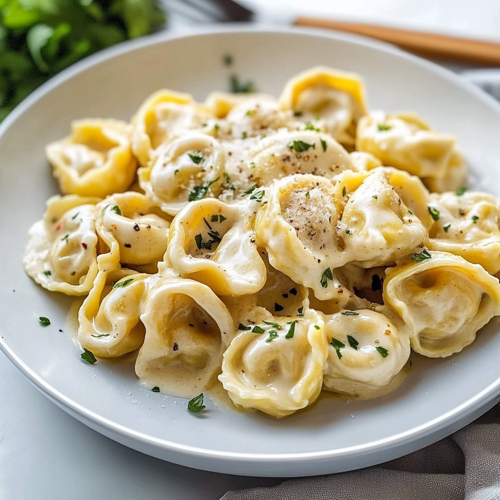 Recipe preparation for Cheese tortellini